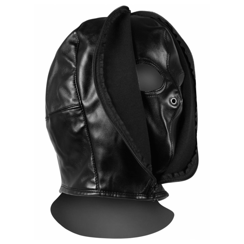Ouch! Xtreme Cagoule Zip-Up Bondage Noire